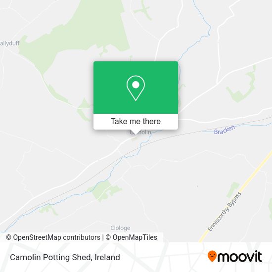 Camolin Potting Shed map