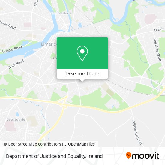 Department of Justice and Equality map
