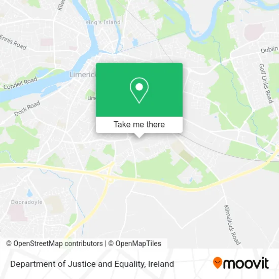 Department of Justice and Equality map