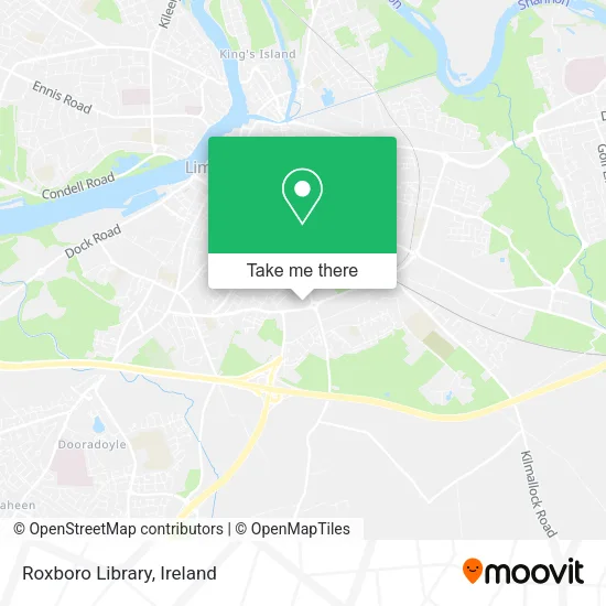 Roxboro Library map