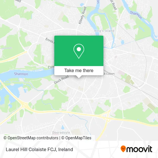 Laurel Hill Colaiste FCJ map