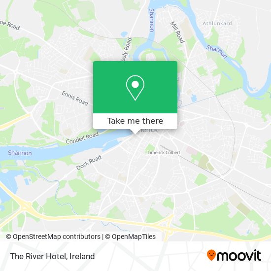 The River Hotel map