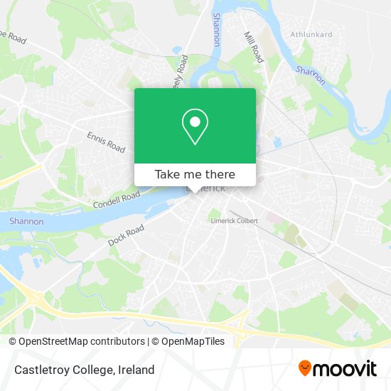 Castletroy College map