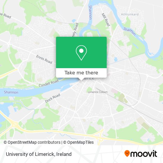 University of Limerick map