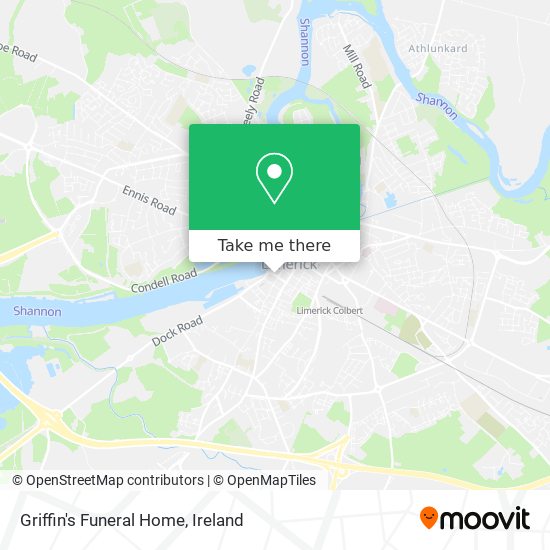 Griffin's Funeral Home map