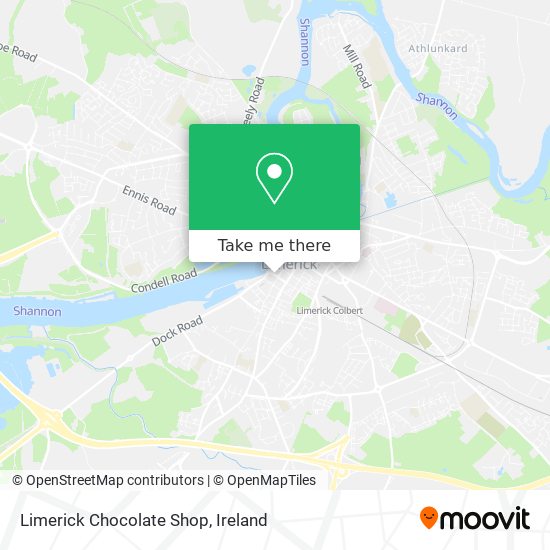 Limerick Chocolate Shop map