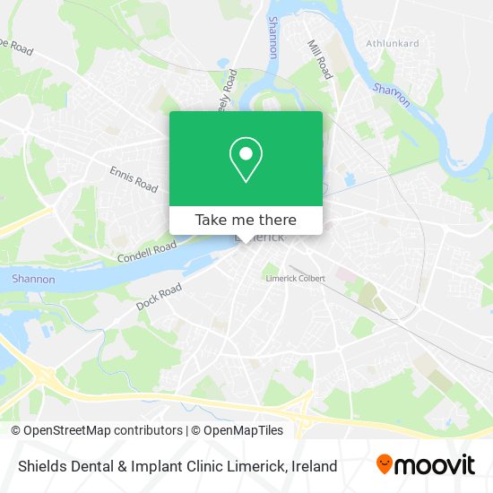 Shields Dental & Implant Clinic Limerick map