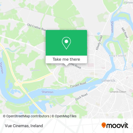 Vue Cinemas map