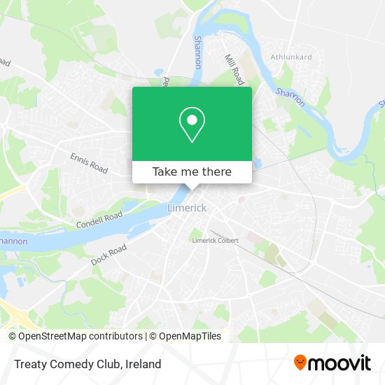 Treaty Comedy Club map