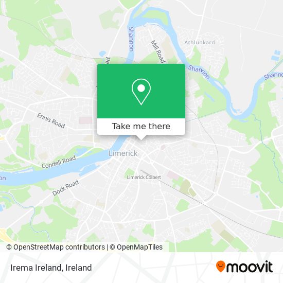 Irema Ireland map