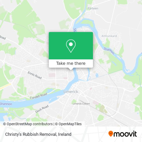 Christy's Rubbish Removal map