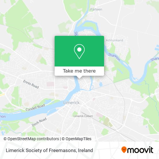 Limerick Society of Freemasons map