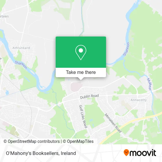 O'Mahony's Booksellers map