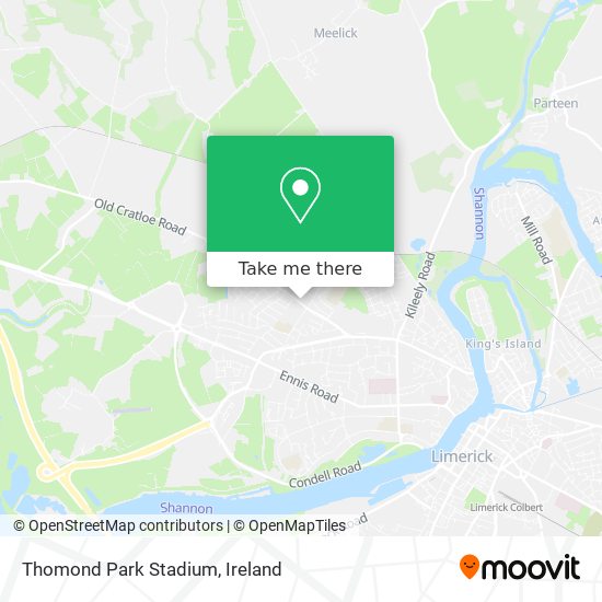 Thomond Park Stadium map