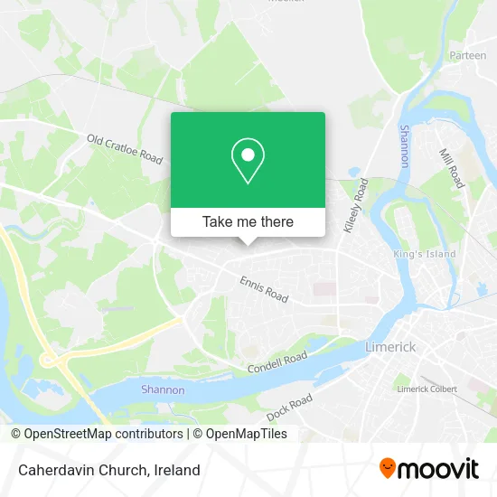 Caherdavin Church map