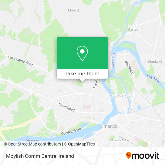 Moylish Comm Centre map