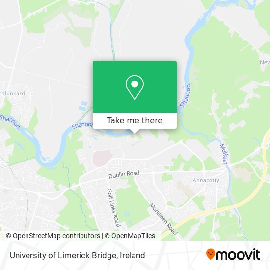 University of Limerick Bridge map