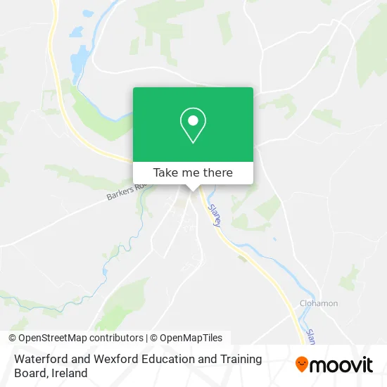 Waterford and Wexford Education and Training Board map