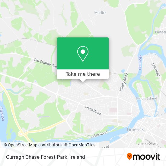 Curragh Chase Forest Park map