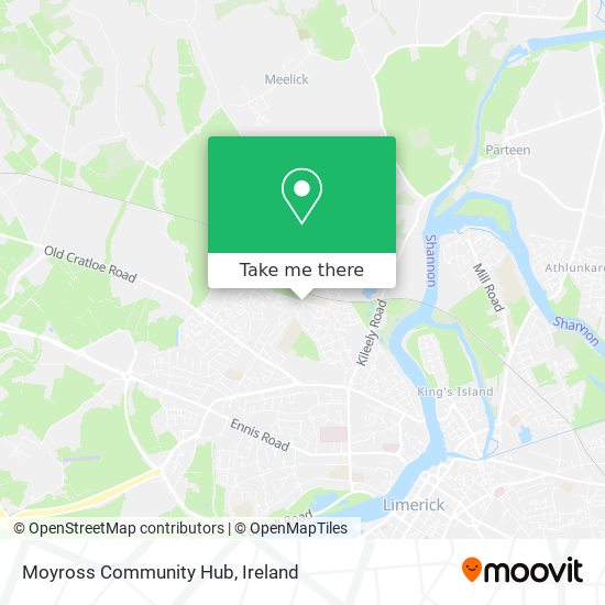 Moyross Community Hub map
