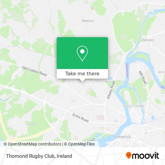 Thomond Rugby Club map