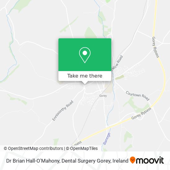 Dr Brian Hall-O'Mahony, Dental Surgery Gorey map