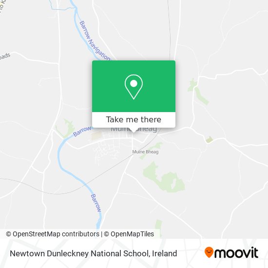 Newtown Dunleckney National School map