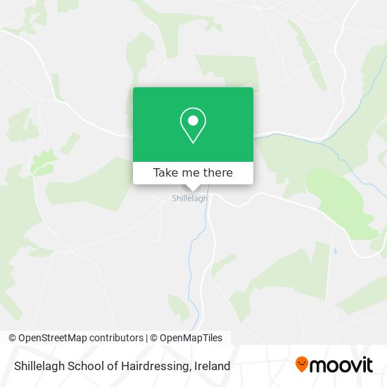 Shillelagh School of Hairdressing map