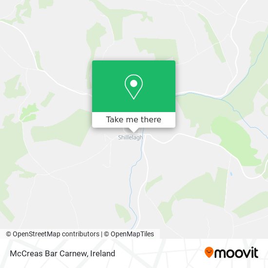 McCreas Bar Carnew map