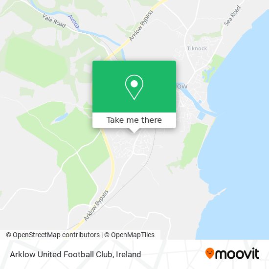 Arklow United Football Club map