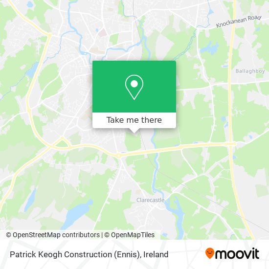 Patrick Keogh Construction (Ennis) map