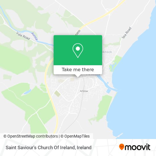 Saint Saviour's Church Of Ireland map