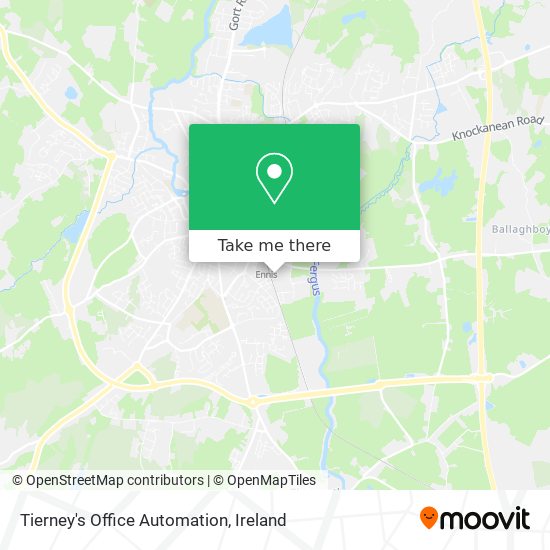 Tierney's Office Automation map