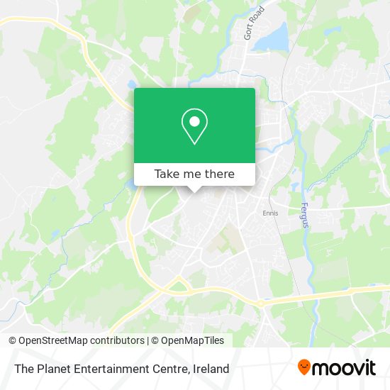 The Planet Entertainment Centre map