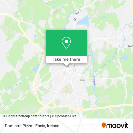 Domino's Pizza - Ennis map