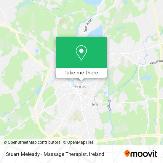 Stuart Meleady - Massage Therapist map