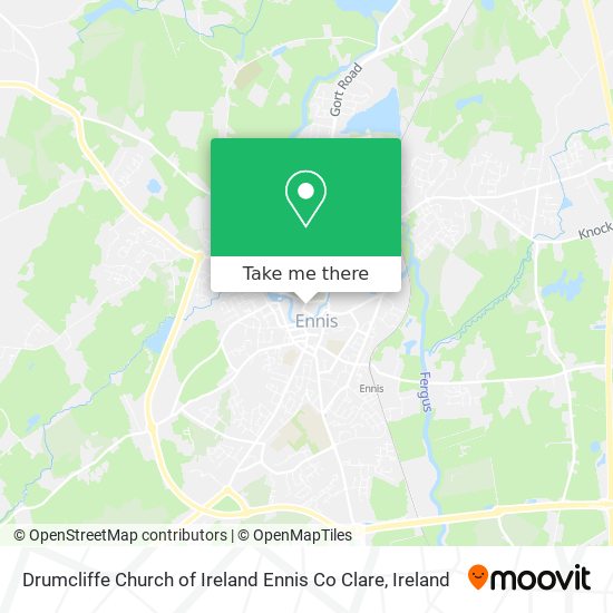 Drumcliffe Church of Ireland Ennis Co Clare map