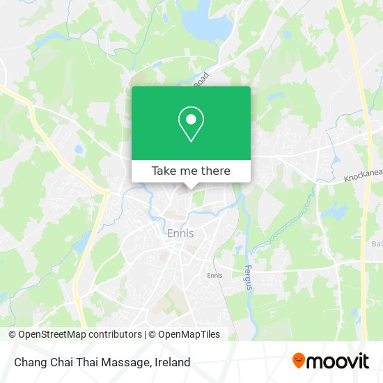 Chang Chai Thai Massage plan