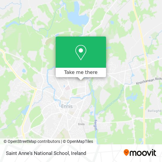 Saint Anne's National School map