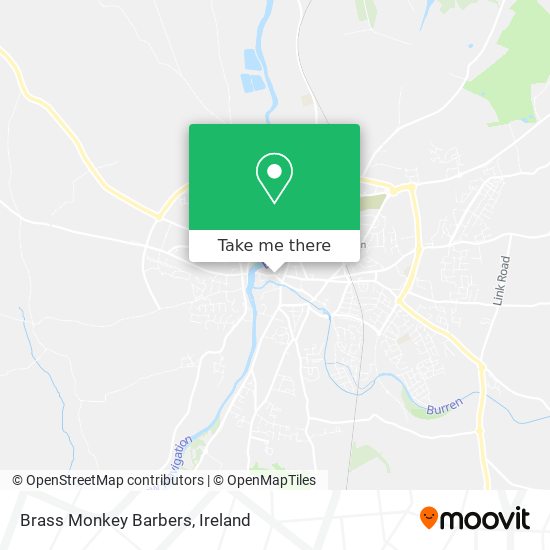 Brass Monkey Barbers map
