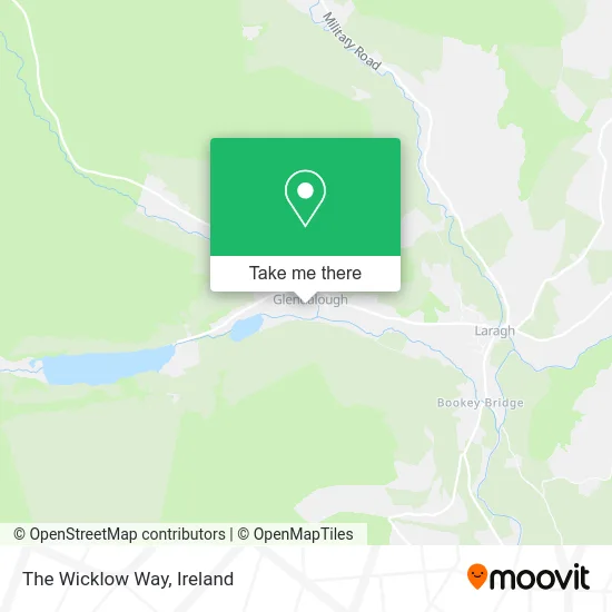 The Wicklow Way map