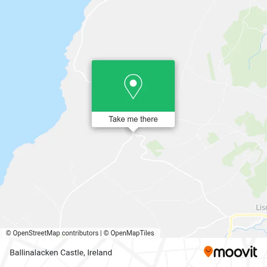 Ballinalacken Castle map