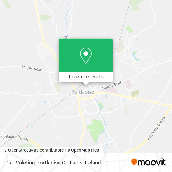 Car Valeting Portlaoise Co.Laois map