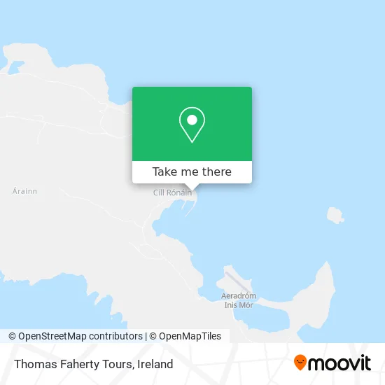 Thomas Faherty Tours map