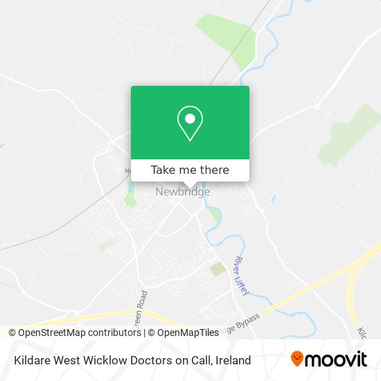 Kildare West Wicklow Doctors on Call map