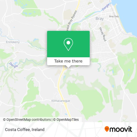 Costa Coffee map