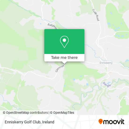 Enniskerry Golf Club map
