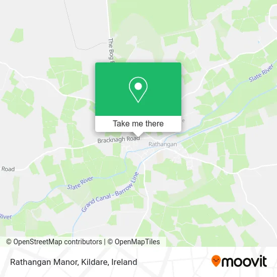 Rathangan Manor, Kildare map