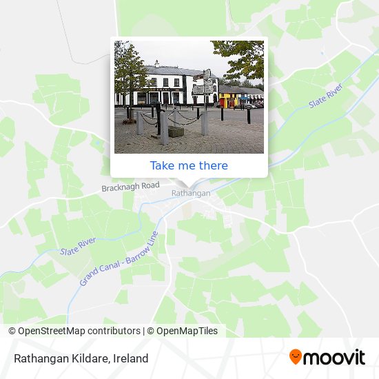 Rathangan Kildare map