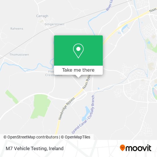 M7 Vehicle Testing map